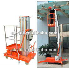 8m personal single Mast aerial work platform/ aluminum lifting table